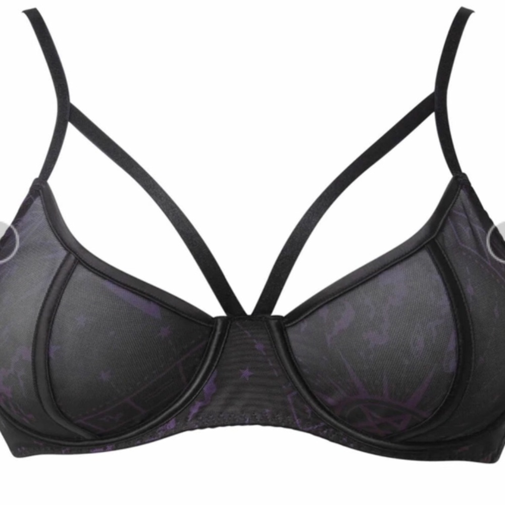 KILLSTAR 3XL Garnetta Strappy bra (black) plus sized